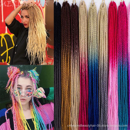 Senegalese Twist Crochet Hair Braids 24inch Small Twist Crochet Braiding Hair  2S Senegalese Twists Hairstyle